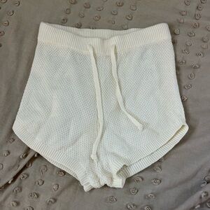 Gilly Hicks Off-White Knit Shorts